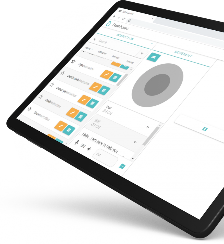 Image of iPad with ZBOS Control
